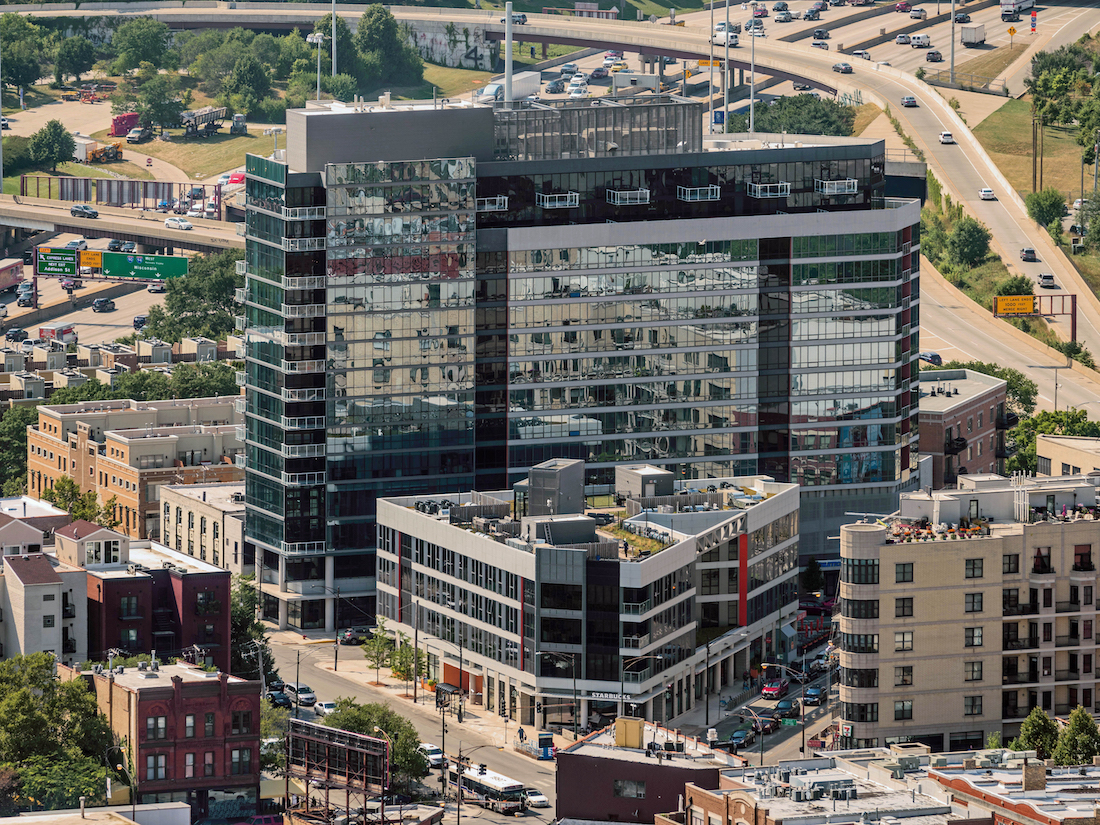 Reside on Green Street Aerial View