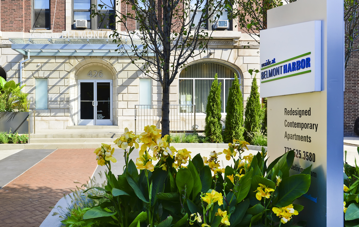Reside at Belmont Harbor Entrance, Lakeview